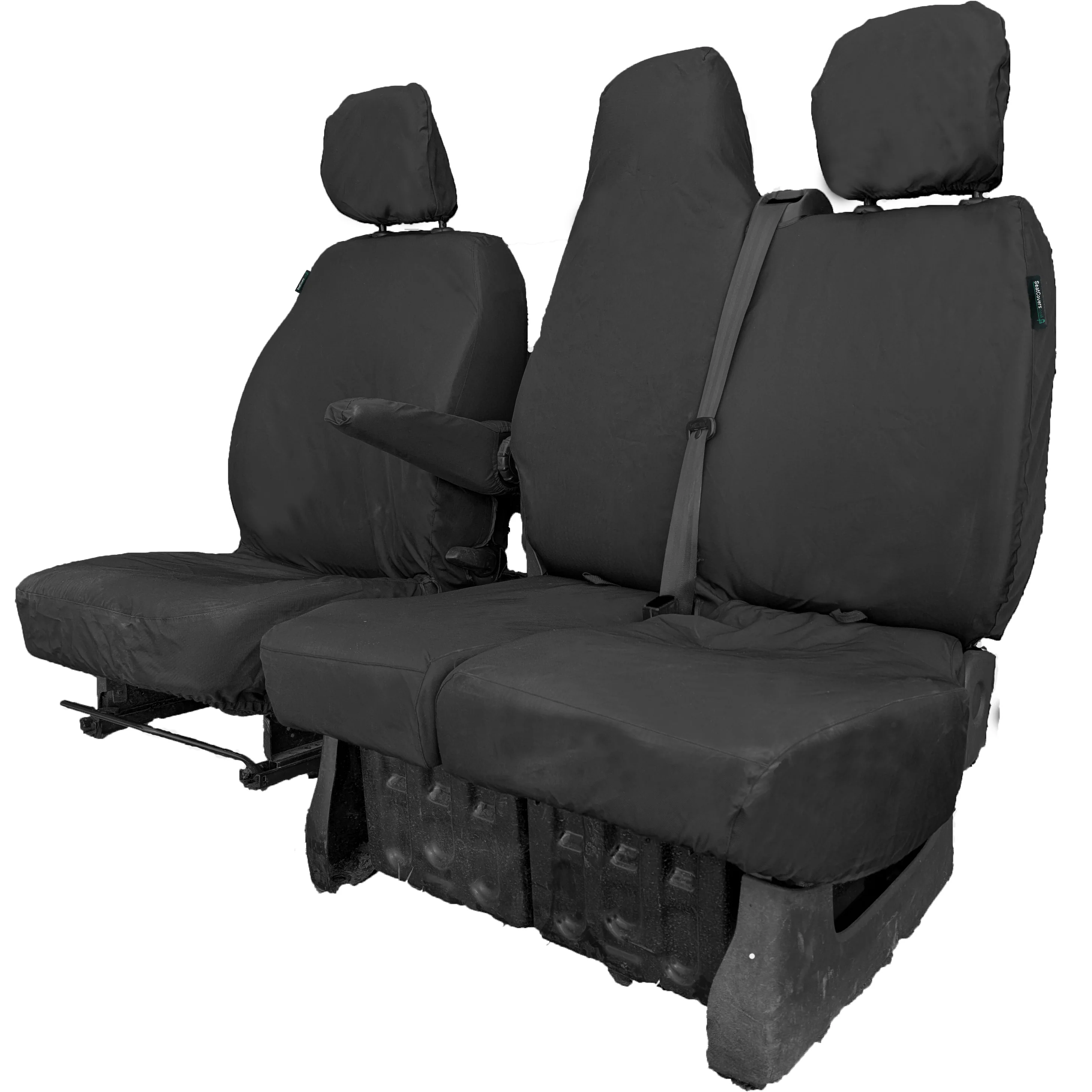 Nissan Primastar Van 2021+ Tailored Seat Covers - Three Front Seats Folding Middle Seat Twin Base Seat - Image 2
