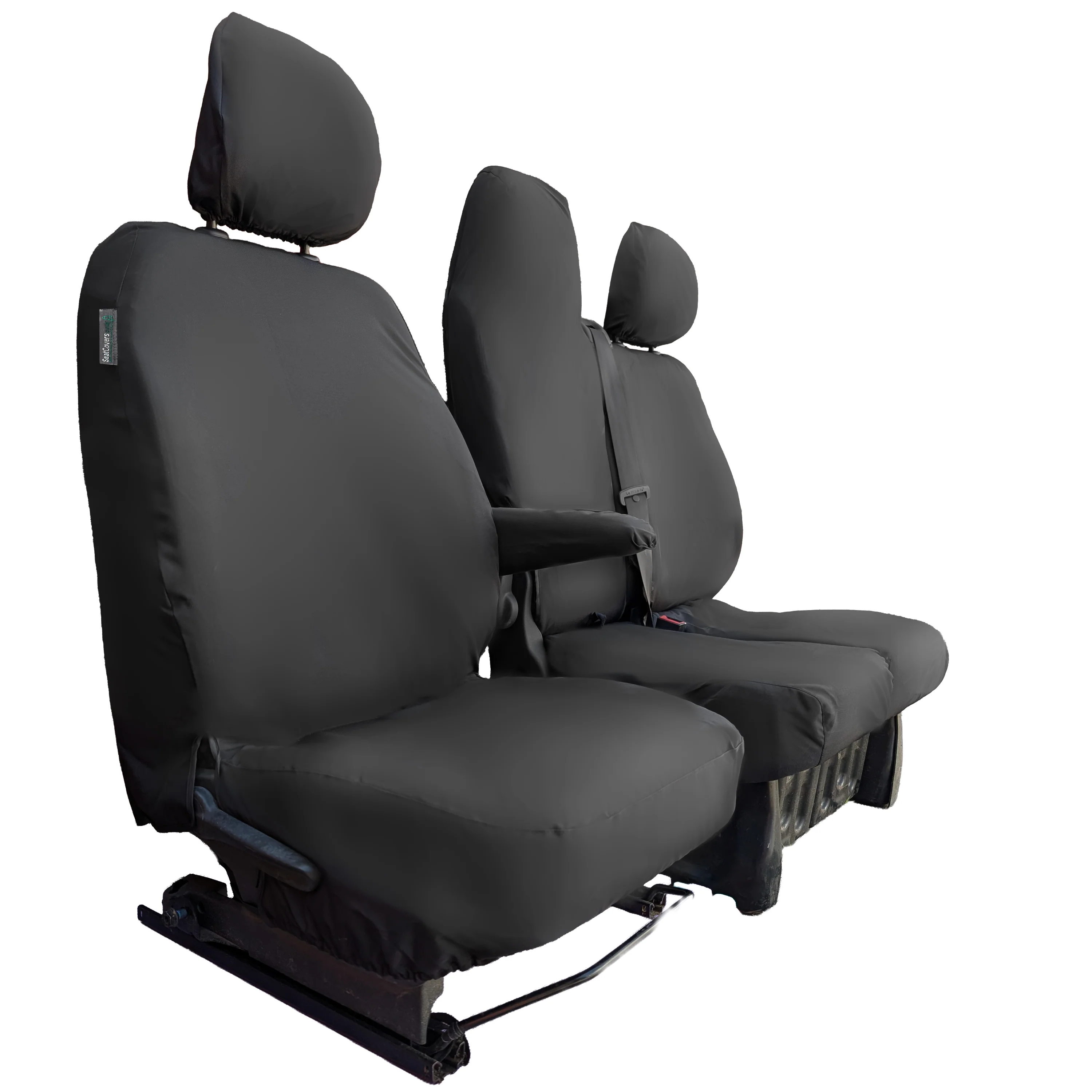 Nissan Primastar Van 2021+ Tailored Seat Covers - Three Front Seats Folding Middle Seat Twin Base Seat - Image 4