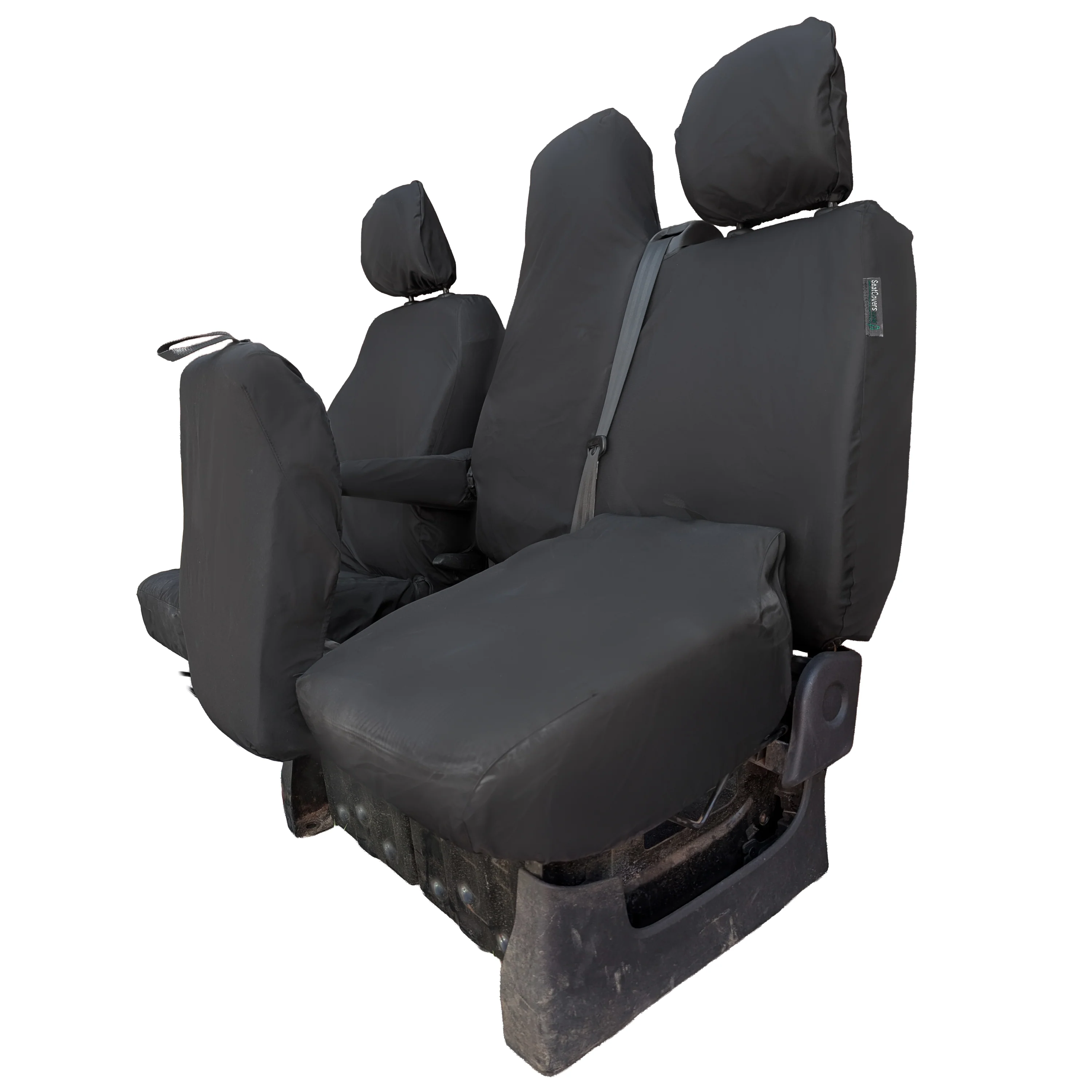 Nissan Primastar Van 2021+ Tailored Seat Covers - Three Front Seats Folding Middle Seat Twin Base Seat - Image 6