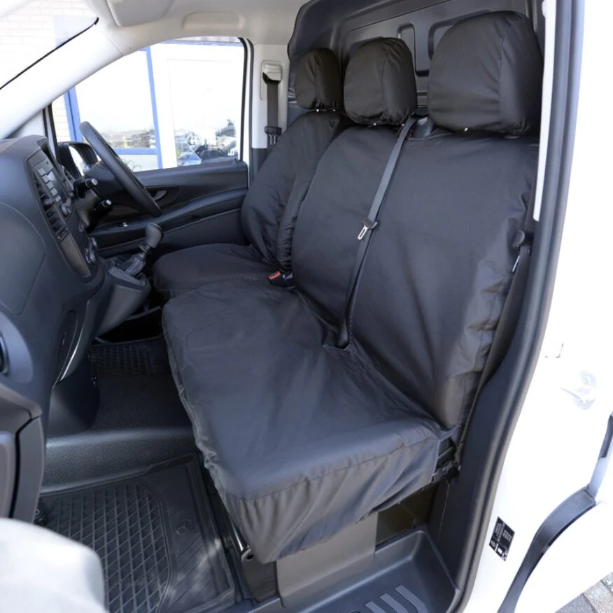 Mercedes Vito Van 2015+ Tailored Seat Covers - Three Front Seats - Image 3