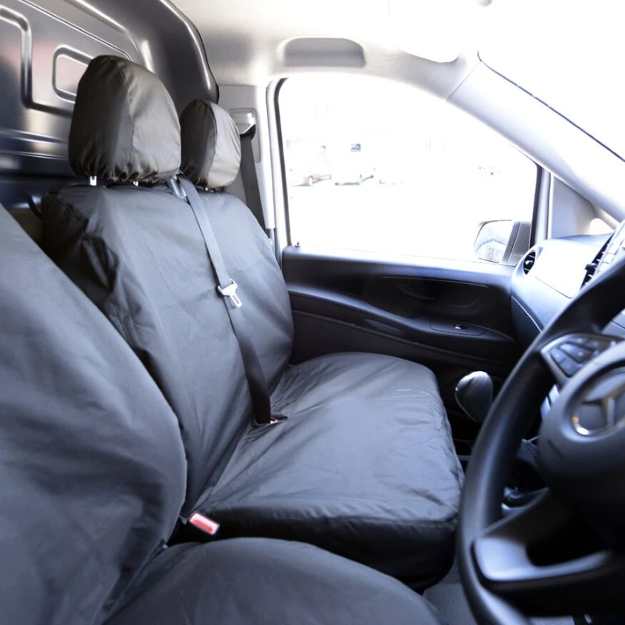 Mercedes Vito Van 2015+ Tailored Seat Covers - Three Front Seats - Image 4