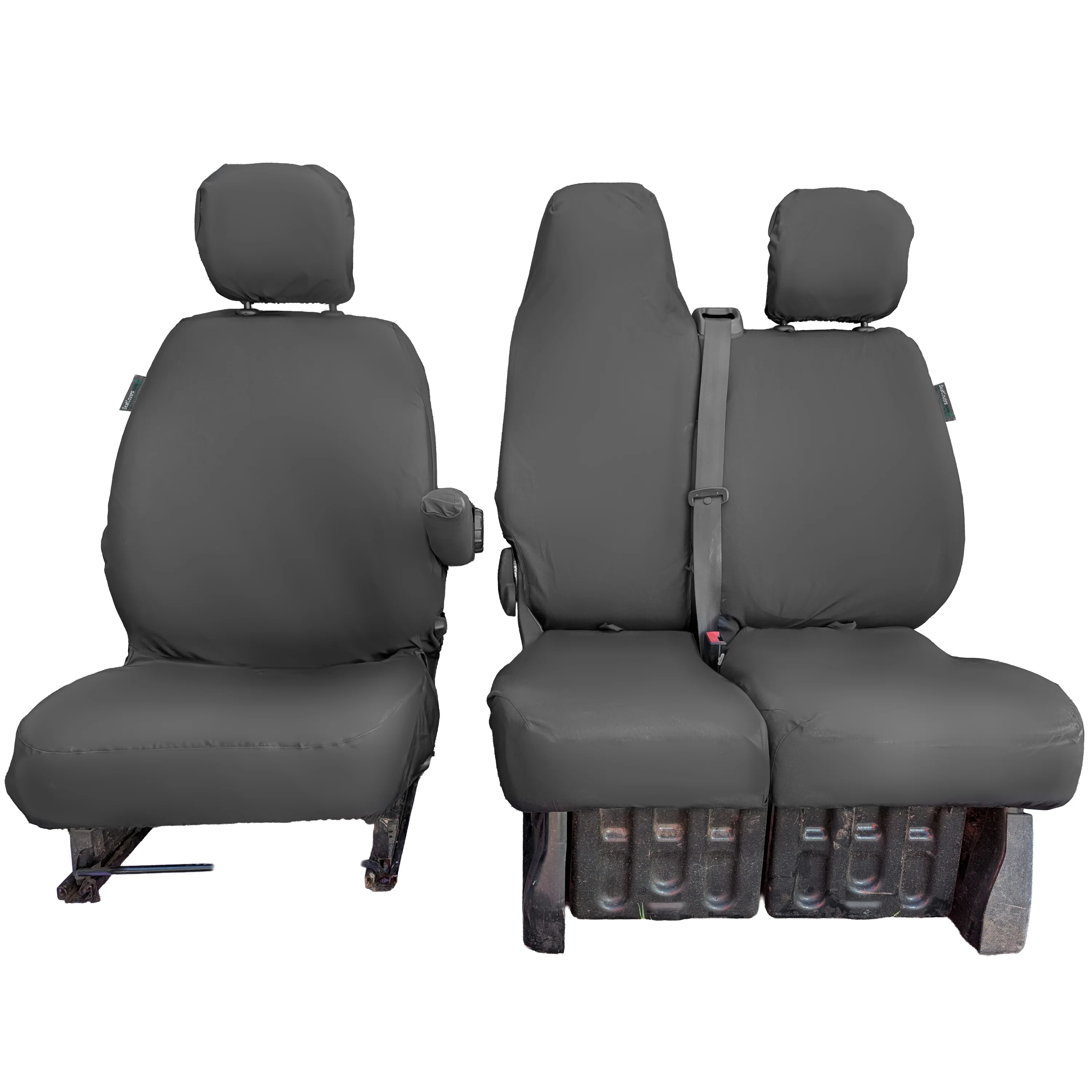 Renault Trafic 2014+ Tailored  Seat Covers - Three Front Seats Double Folding Middle Front Seat - Image 3