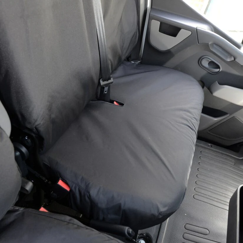 Vauxhall Movano Van 2010-2022 Tailored  Seat Covers - Three Front Seats Folding Middle Seat Single Twin Base Seat - Image 3