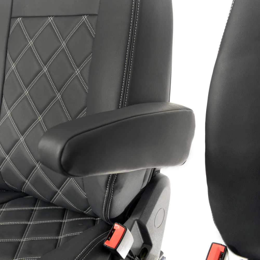 Volkswagen Crafter Van 2006-2017 Leatherette Seat Covers - Front - Image 9
