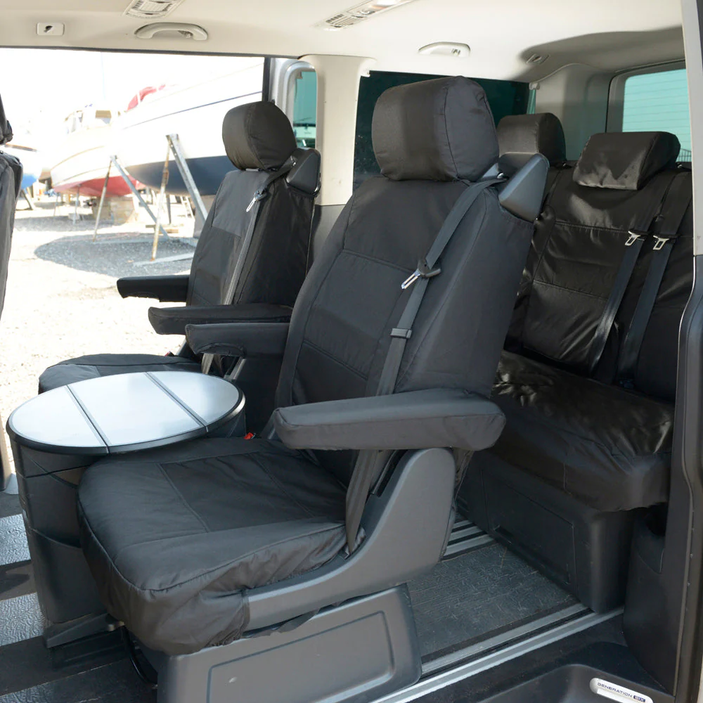 Volkswagen T6 Caravelle 2015-2019 Right Tailored Seat Covers - Second Row One Single Seats Right Side - Image 3