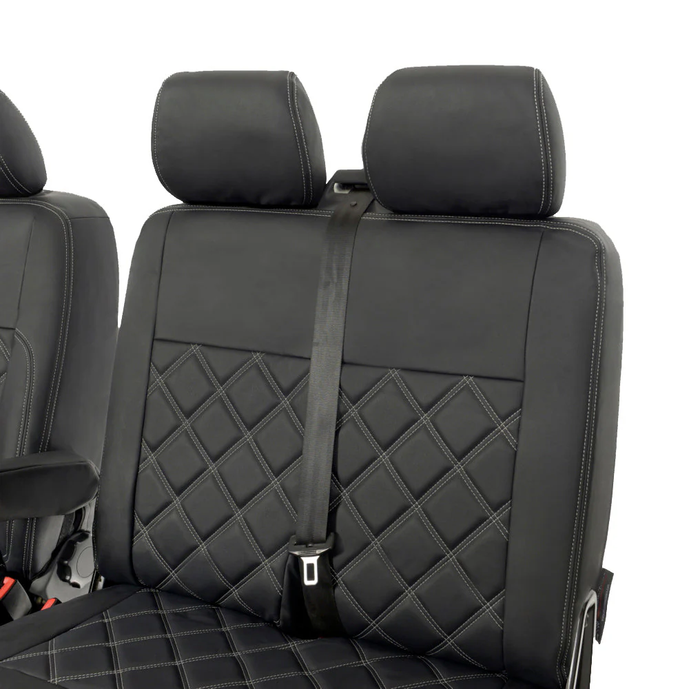Volkswagen Transporter T5 Kombi Van 2011-2015 Leatherette Seat Covers - Front - Image 10
