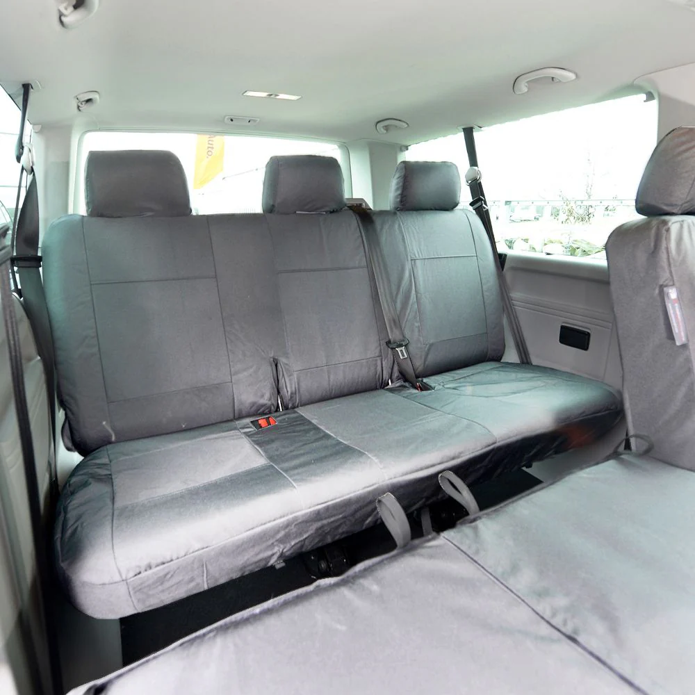 Volkswagen Transporter T5 Kombi Van 2011-2015 Tailored  Seat Covers - Rear Bench - Image 4