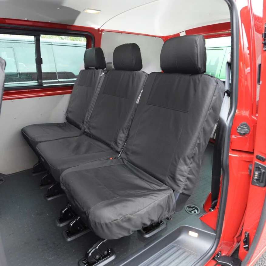 Volkswagen Transporter T6.1 Kombi Van 2019-2025 Tailored  Seat Covers - Rear Three Single  Seat Second Row