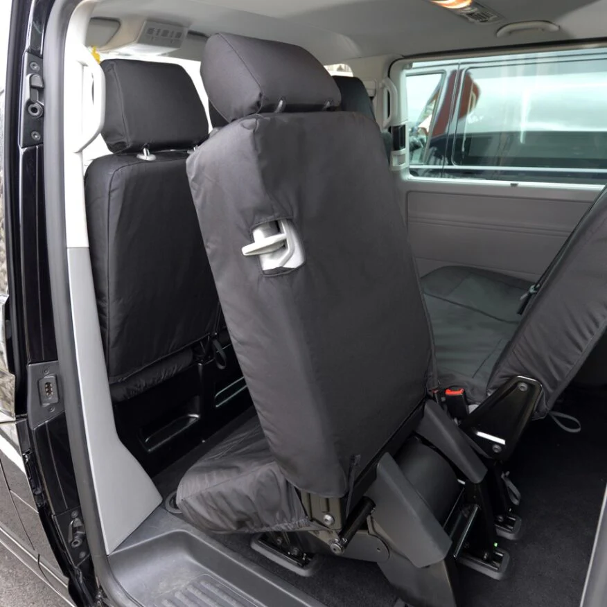 Volkswagen Transporter T6.1 Kombi Van 2019-2025 Tailored  Seat Covers - Rear Three Single  Seat Second Row - Image 2