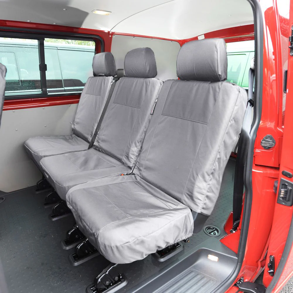 Volkswagen Transporter T6.1 Kombi Van 2019-2025 Tailored  Seat Covers - Rear Three Single  Seat Second Row - Image 6